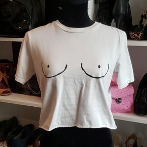 ⭐ Show me your boobs crop top